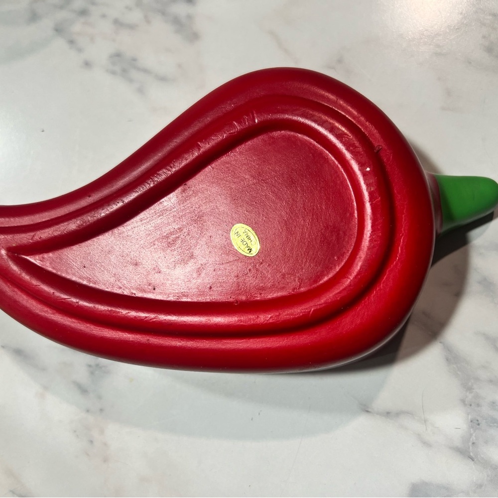 Red Pepper Ceramic Salsa Bowl